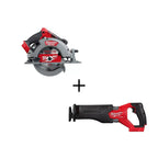 Milwaukee 2732-20 M18 FUEL 18V 7-1/4" Circular Saw w/ SAWZALL Reciprocating Saw