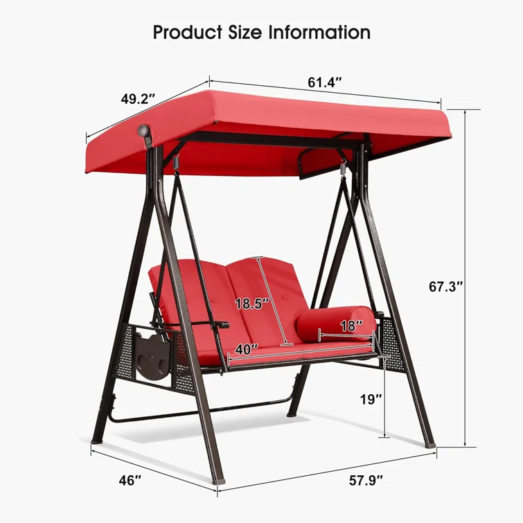 Brentley Porch Swing with Canopy